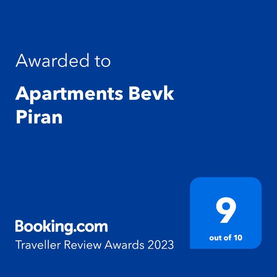 Apartments Bevk Piran Eksteriør bilde
